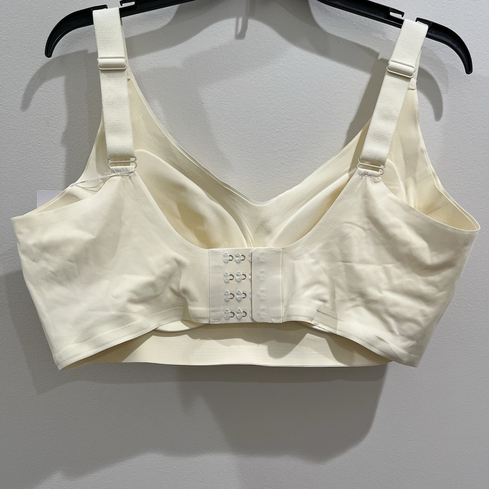 New Lush Fitting Ivory Bra Nylon & Spandex Sz 4XL - up No Wire support - Picture 3 of 5